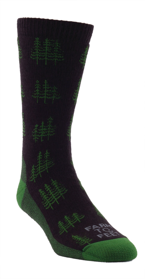 Farm 2 Feet Mens 8578 Merino Wool Crew Hiking Socks