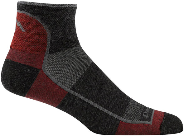 Darn Tough Mens 1715 Merino Wool 1/4 Crew Sports Socks
