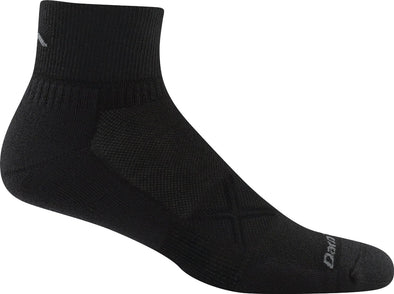 Darn Tough Mens 1768 Merino Wool 1/4 Crew Running Socks