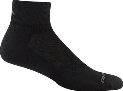 Darn Tough Mens 1770 Merino Wool 1/4 Crew Running Socks