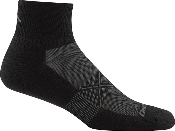 Darn Tough Mens 1770 Merino Wool 1/4 Crew Running Socks