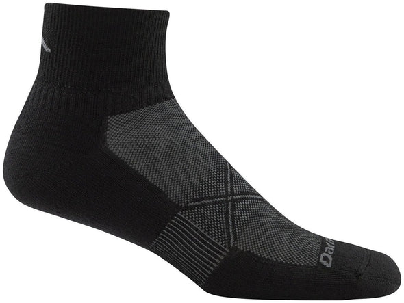 Darn Tough Mens 1775 Coolmax 1/4 Crew Running Socks