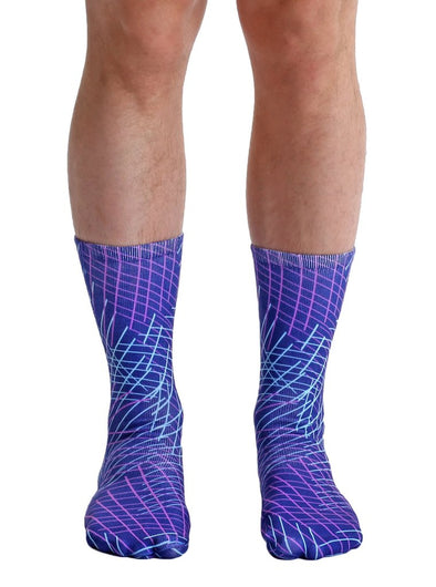 Living Royal Unisex Crew Fashion Socks, Matrix, One Size