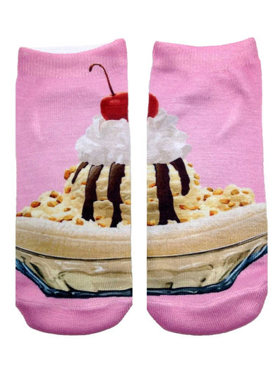 Living Royal Unisex Ankle Fashion Socks, banana split, One Size