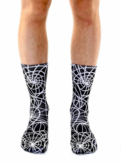 Living Royal Unisex Crew Fashion Socks, Cobweb, One Size