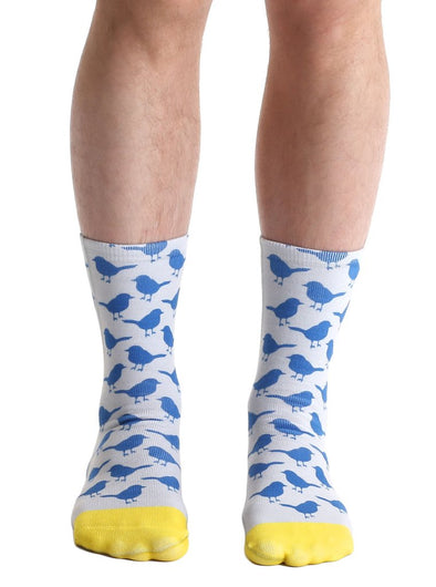 Living Royal Unisex Crew Fashion Socks, Bird, One Size