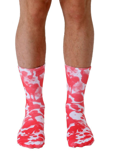 Living Royal Unisex Crew Fashion Socks, Blood Splatter, One Size