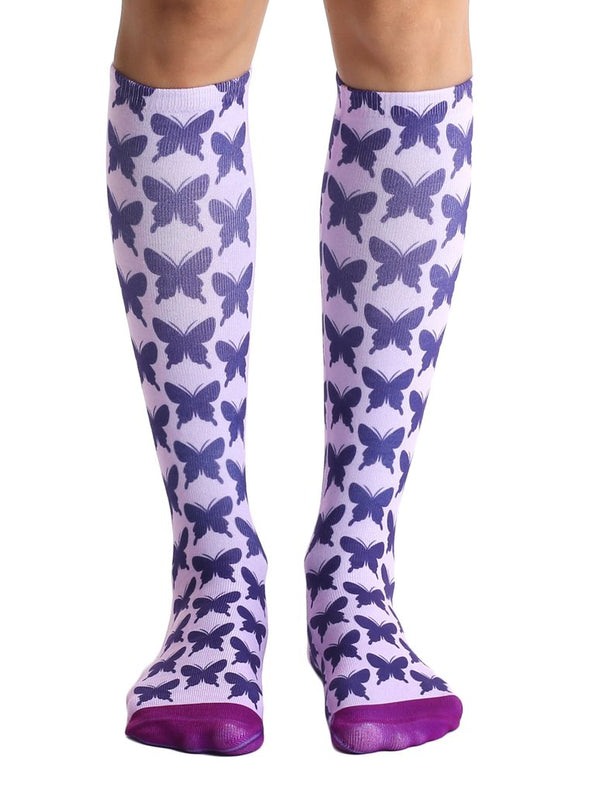 Living Royal Unisex Knee High Fashion Socks, Butterfly, One Size