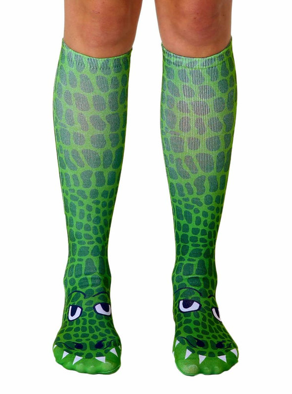 Living Royal Unisex Knee High Fashion Socks, Crocodile, One Size