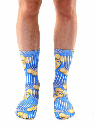 Living Royal Unisex Crew Fashion Socks, Hanukkah, One Size