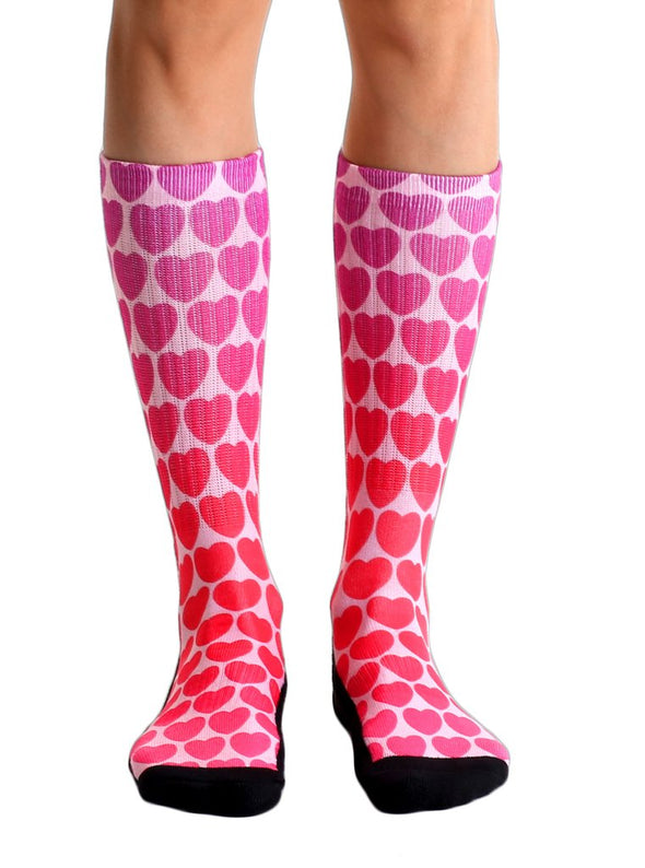 Living Royal Unisex Crew Sports Socks, Hearts, One Size