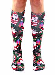 Living Royal Unisex Knee High Fashion Socks, Saint Nick, One Size