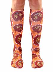 Living Royal Unisex Knee High Fashion Socks, Turkey Pattern, One Size
