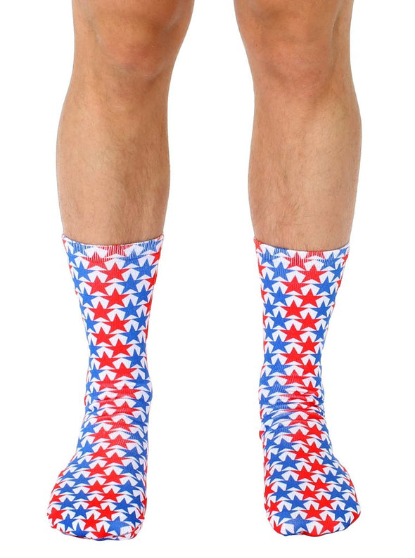 Living Royal Unisex Crew Fashion Socks, USA!, One Size