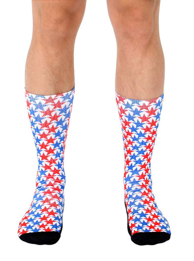 Living Royal Unisex Crew Sports Socks, USA!, One Size