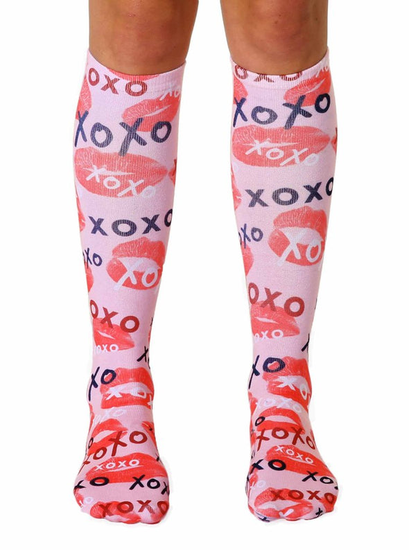 Living Royal Unisex Knee High Fashion Socks, XOXO, One Size