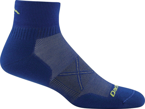 Darn Tough Mens 1770 Merino Wool 1/4 Crew Running Socks