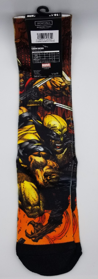 Bioworld Marvel X-Men Wolverine X-23 Crew Sock
